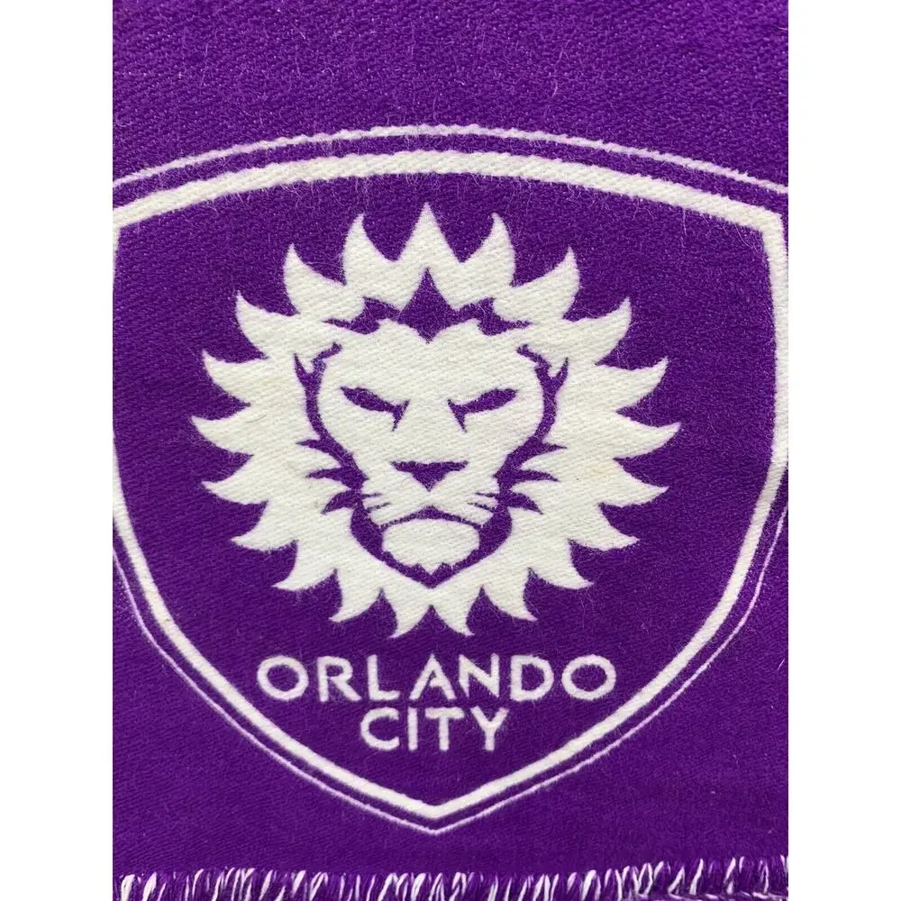 El‎ Jimador Tequila Memorabilia Frayed End Purple Scarf Orlando City MLS